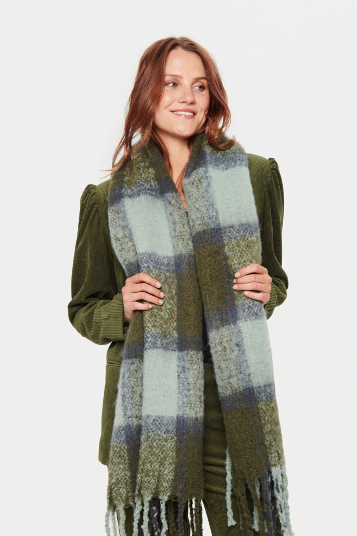 Saint Tropez Aberte Halstørklæde - ABERTESZ SCARF - Iceberg Green