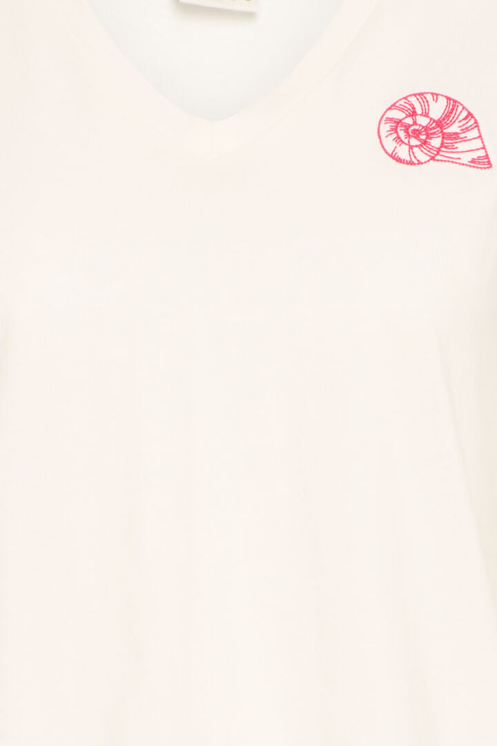 ICHI Camino T-Shirt - IHCamino VS Pink Snegl