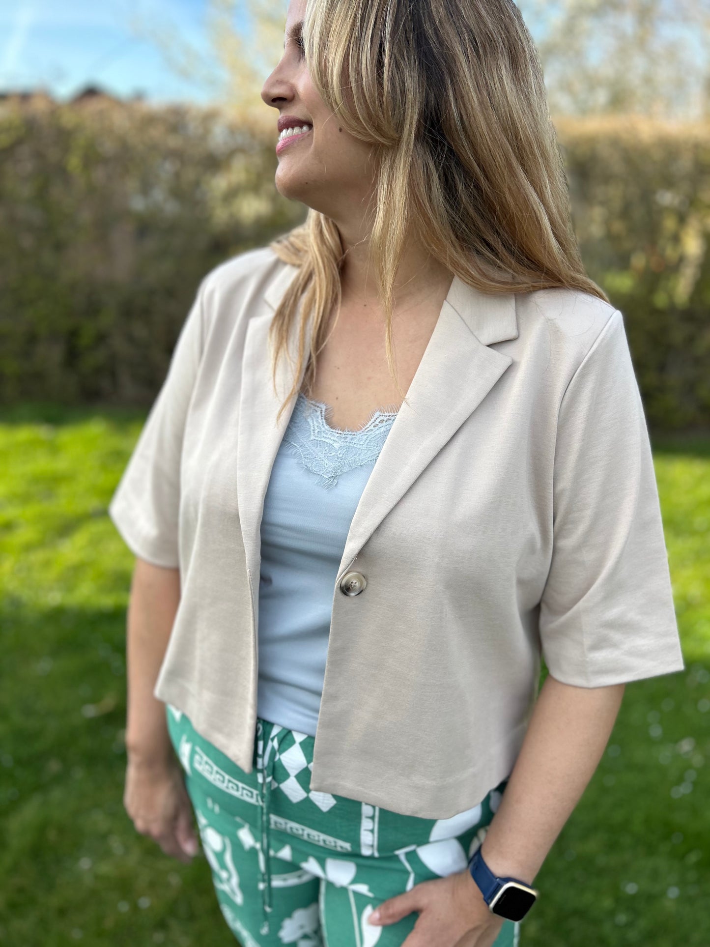 ICHI Kate Sus Cropped Blazer - IHKate BL