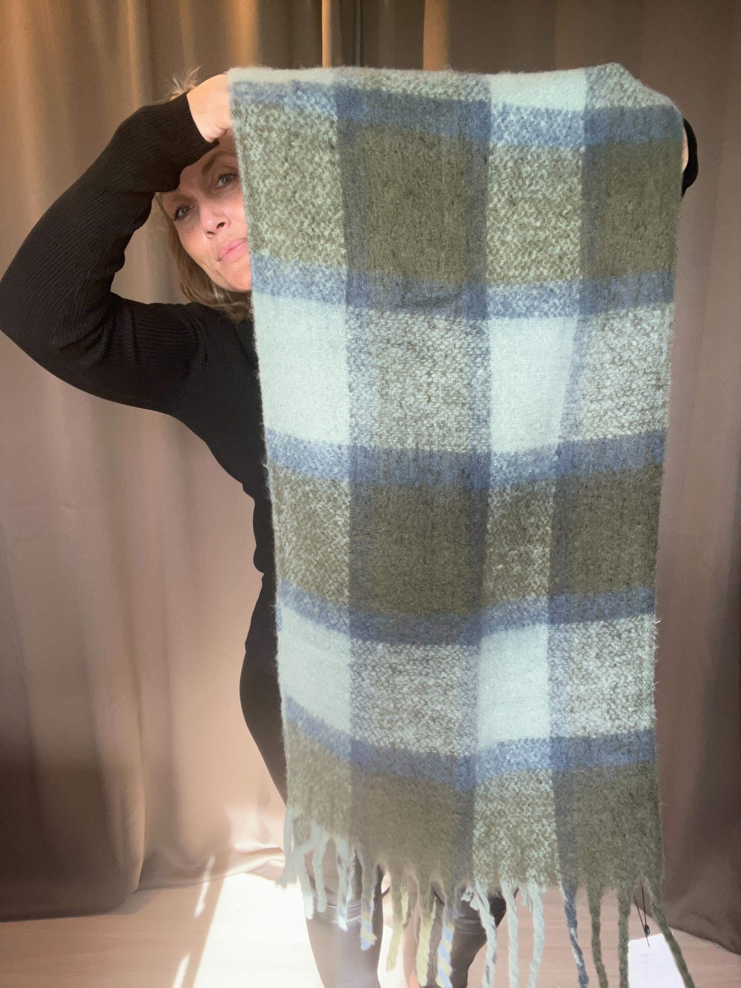 Saint Tropez Aberte Halstørklæde - ABERTESZ SCARF - Iceberg Green