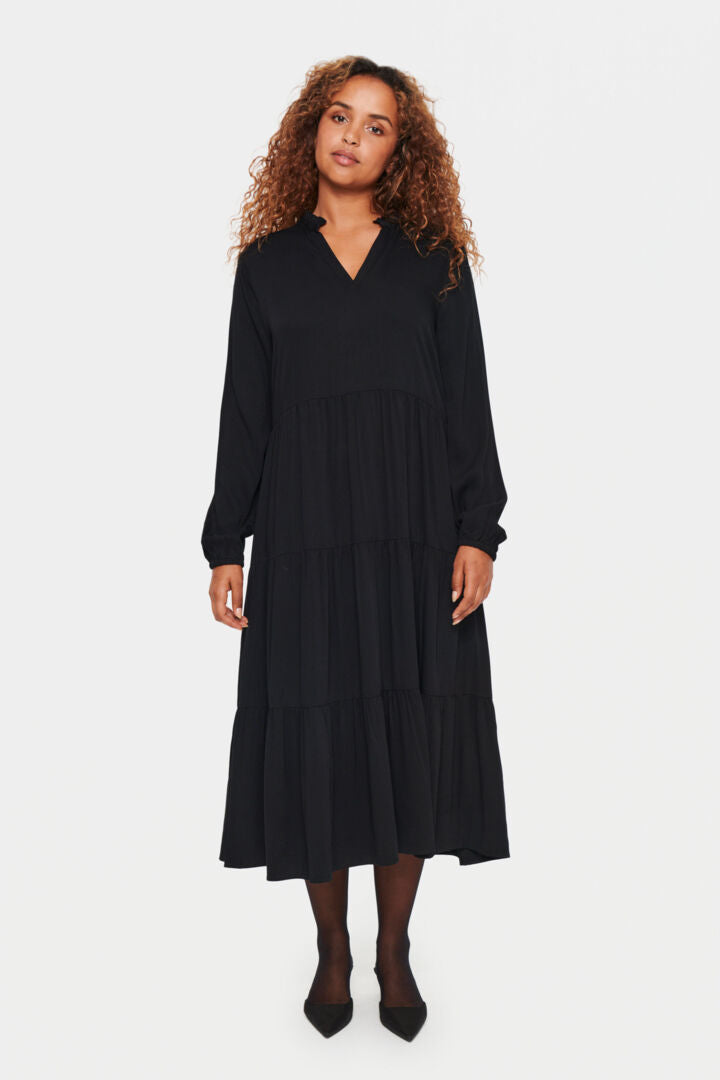Saint Tropez Edina Maxi Kjole - Sort