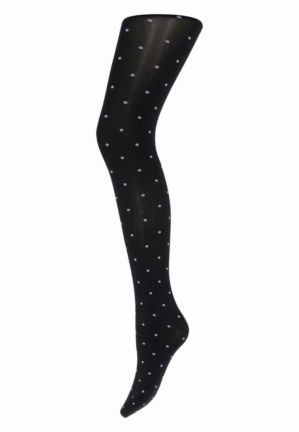 Sneaky Fox Strømpebukser Dot 80 Denier Onesize - Sort