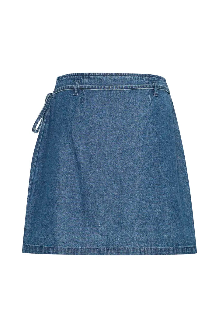 ICHI Dallas Denim Nederdel - IHDallas SK