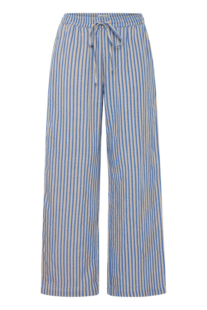 ICHI Foxa Stribede Bukser - ICHI IAFoxa Striped Beach PT