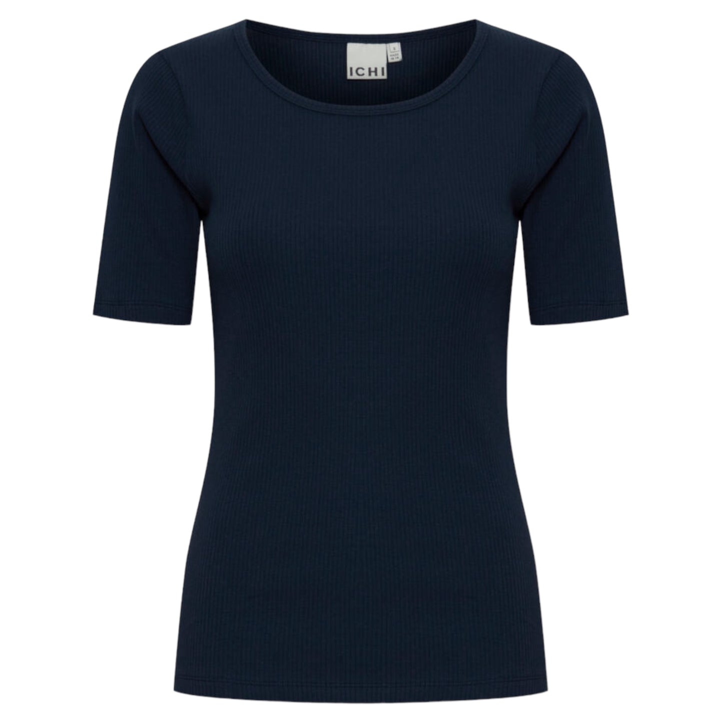 ICHI Palmer Rib T-shirt - IHPalmer Sort