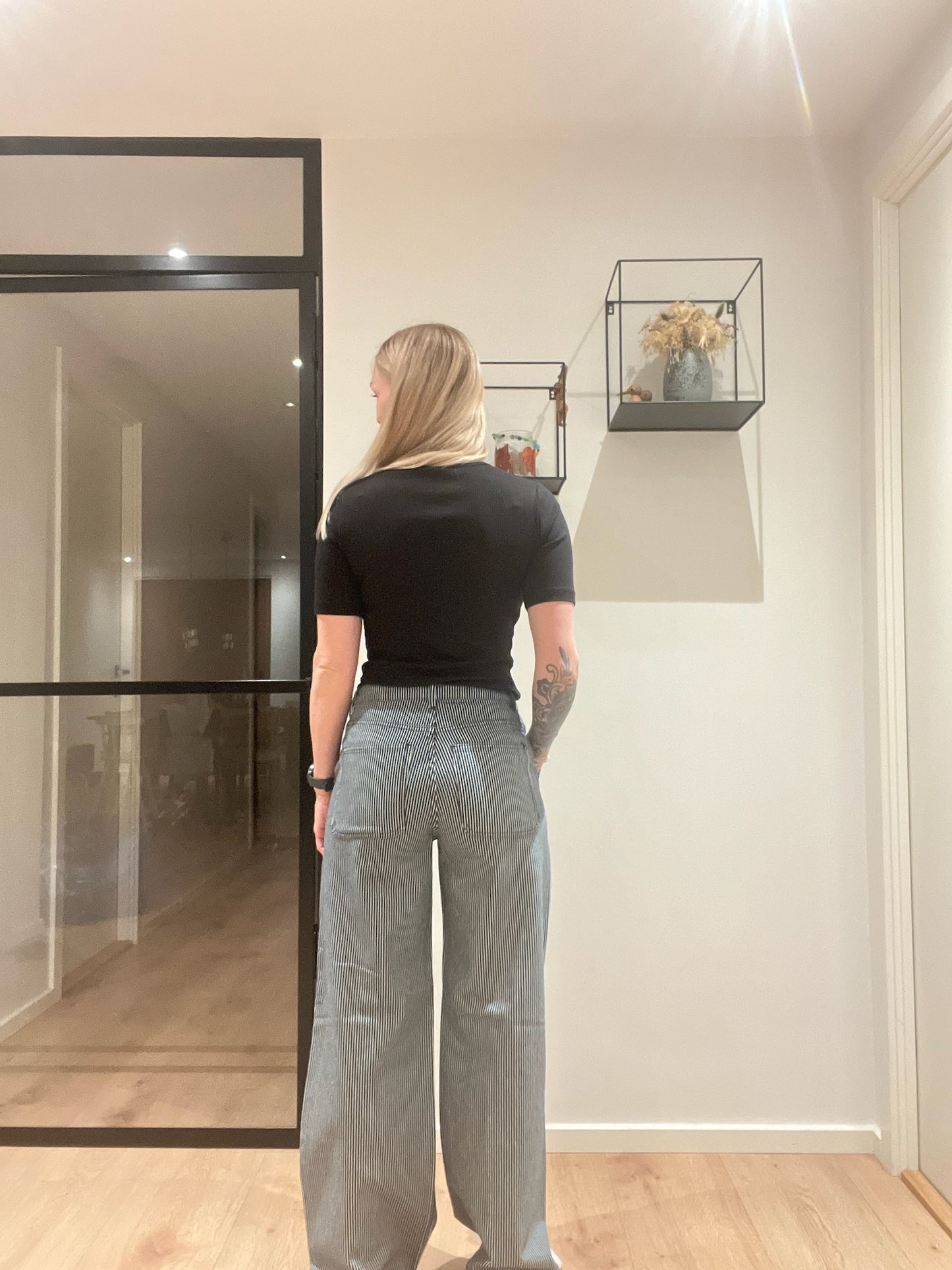 Freequent Melly Stribede Bukser - FQMelly Pants