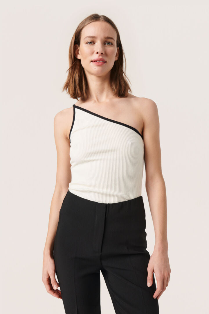 Soaked In Luxury Simone Strap Top - SLSIMONE Whisper White