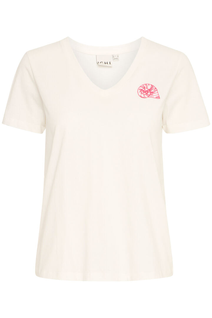 ICHI Camino T-Shirt - IHCamino VS Pink Snegl