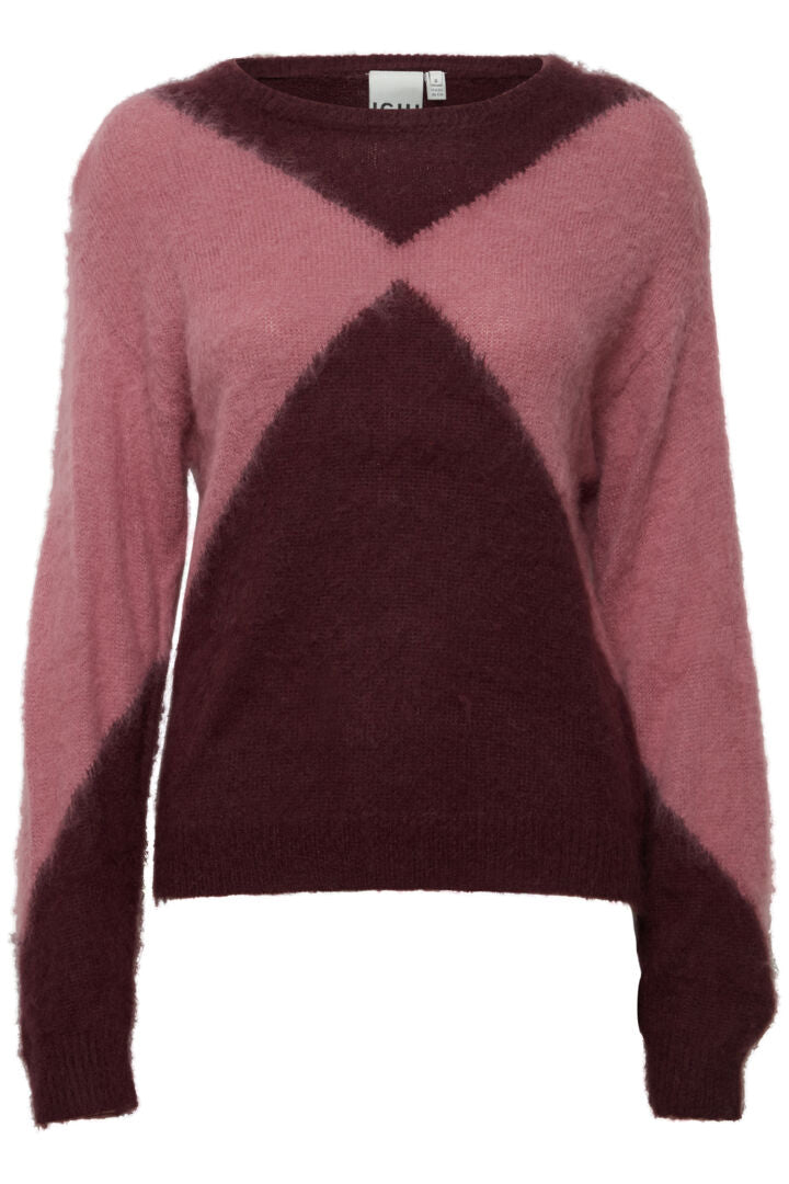 ICHI Blossie Strik Bluse - IHBLOSSIE - Port Royale