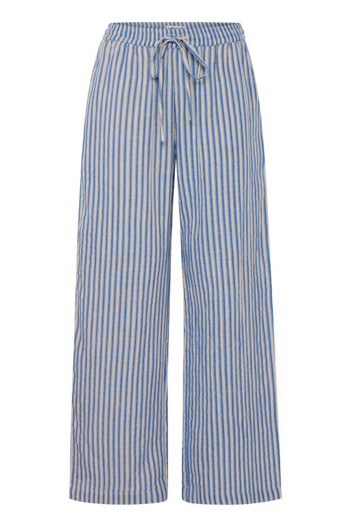 ICHI Foxa Stribede Bukser - ICHI IAFoxa Striped Beach PT