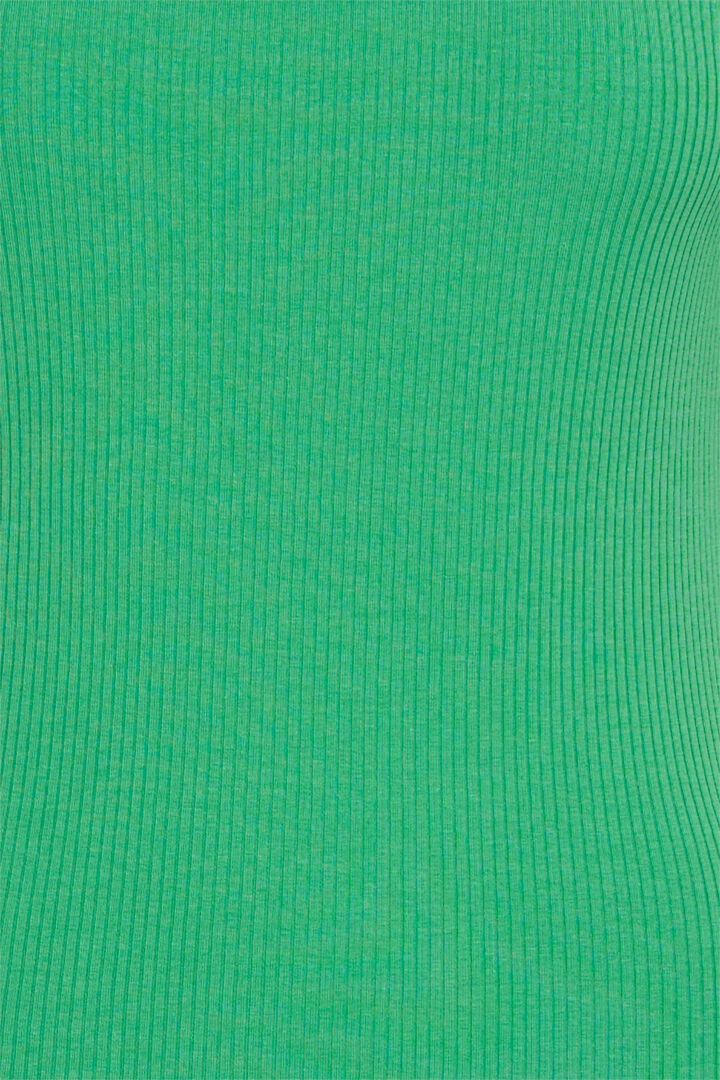 ICHI Palmer Rib T-Shirt - IHPALMER SS Grøn
