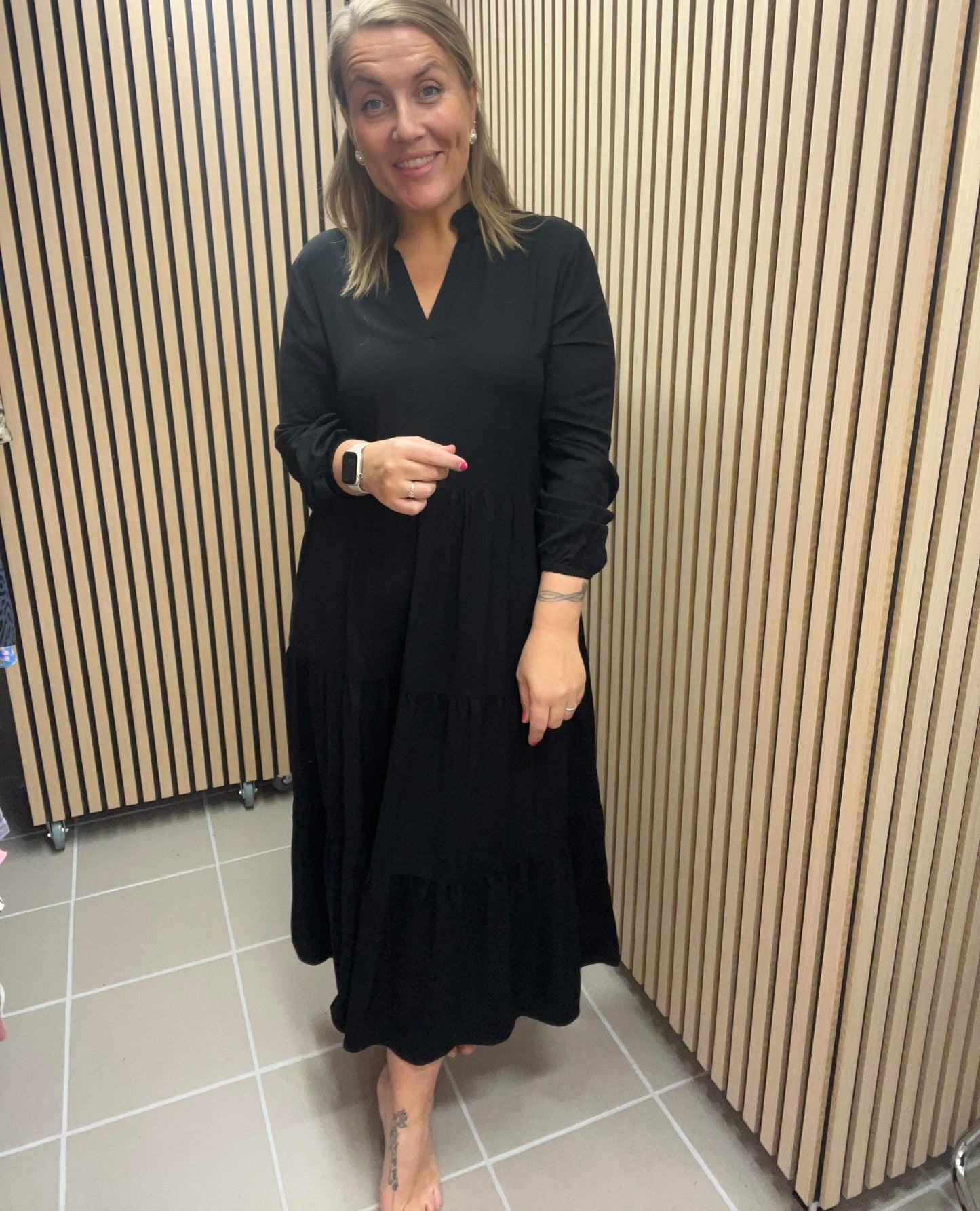 Saint Tropez Edina Maxi Kjole - Sort