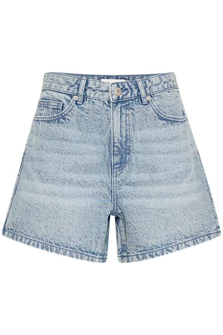 ICHI Aveny Shorts - IHAveny SHO Washed Light Blue