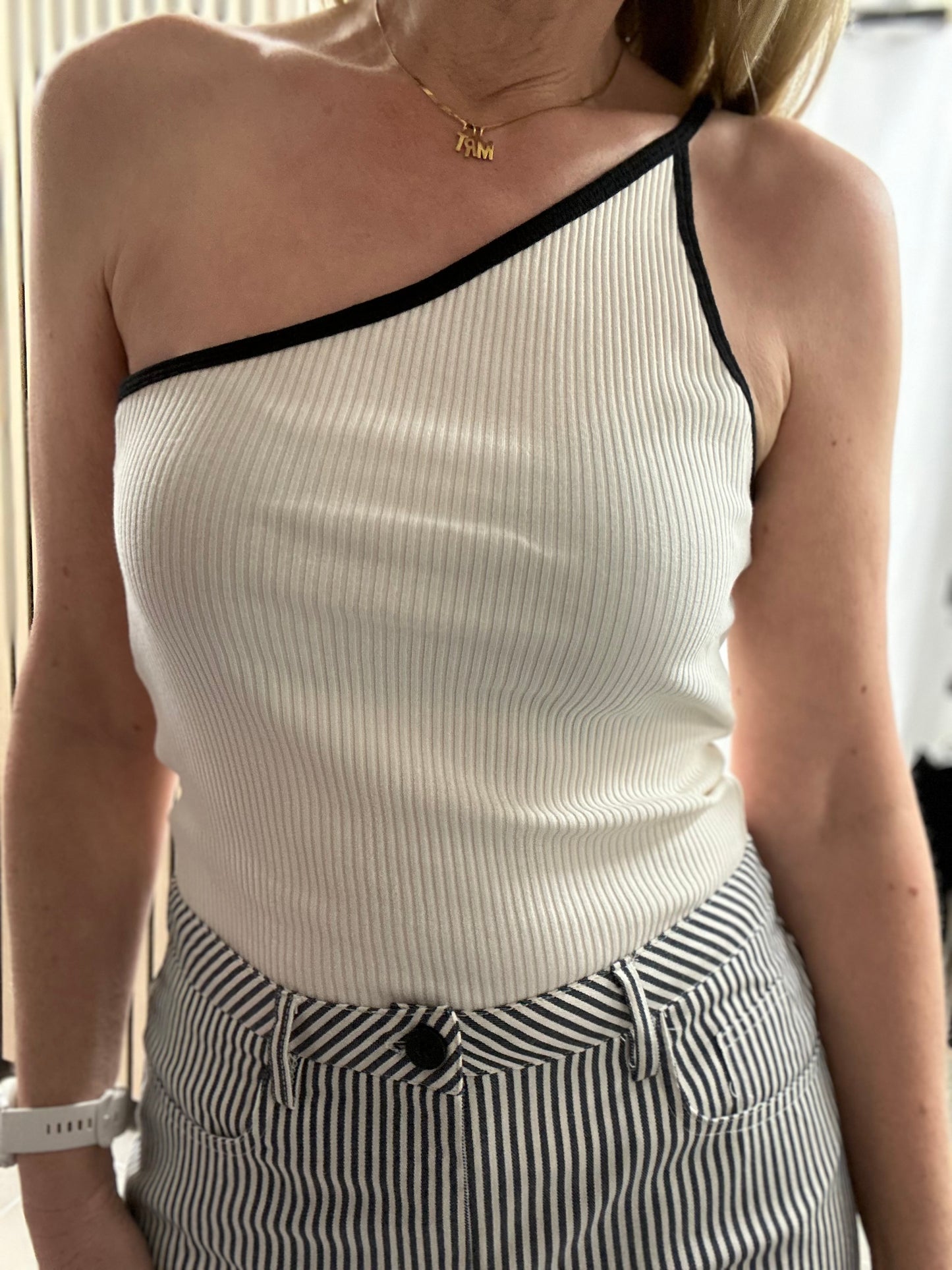 Soaked In Luxury Simone Strap Top - SLSIMONE Whisper White