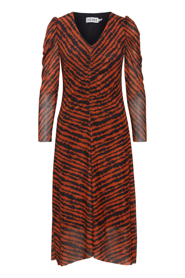 ICHI Ista Mesh Kjole IHISTA - Tie Dye Stripe