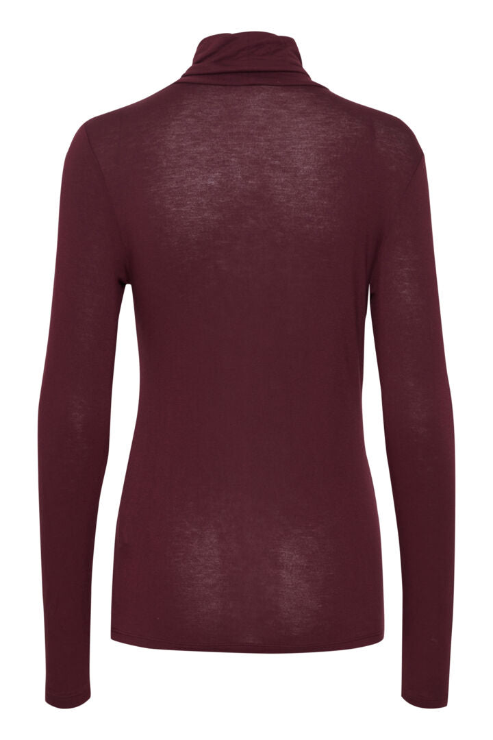 ICHI Philuca Rullekrave Bluse IHPHILUCA LS - Port royale