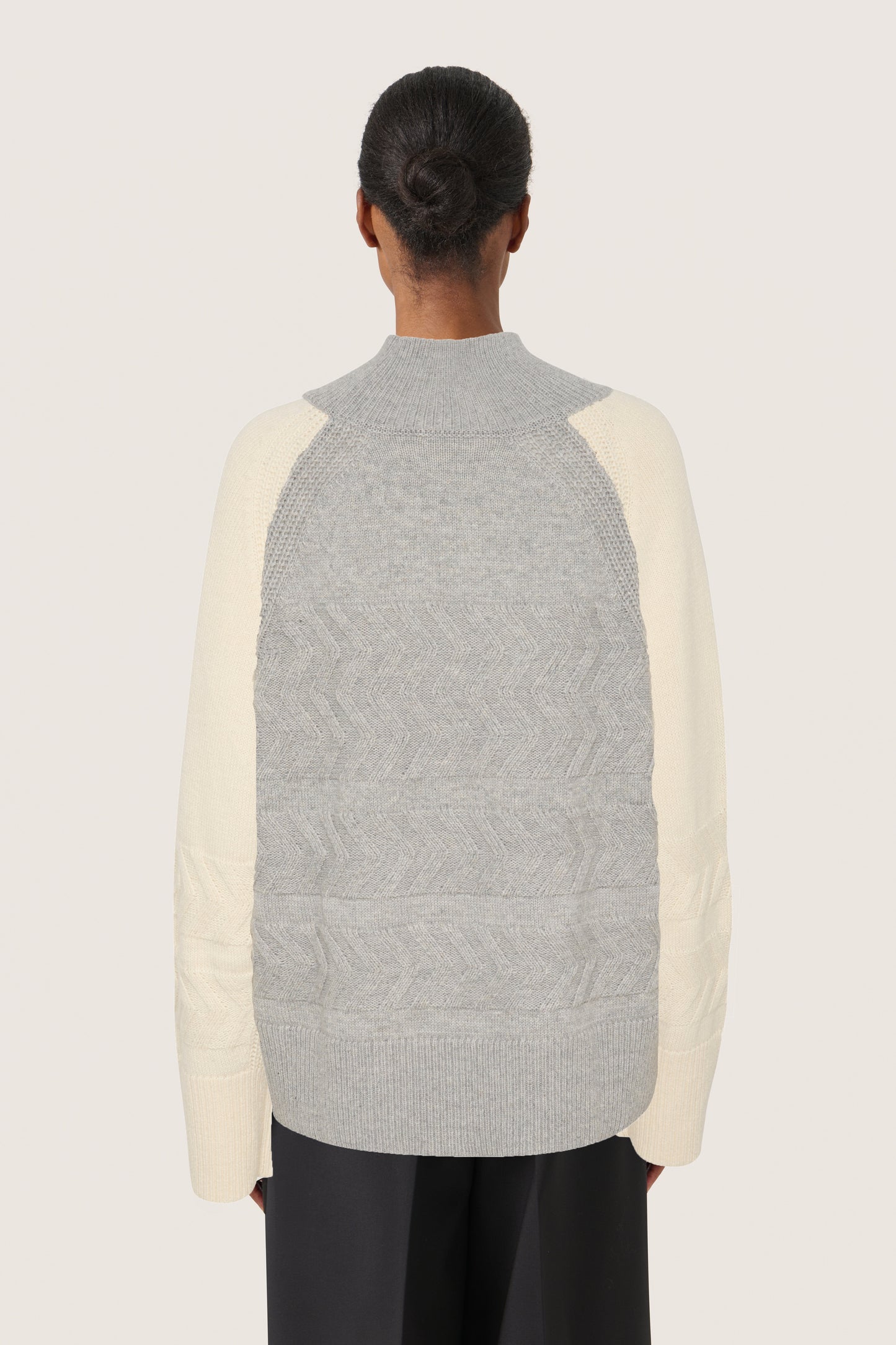 Soaked In Luxury Eliette High Neck Pullover - SLEliette Porpose melang