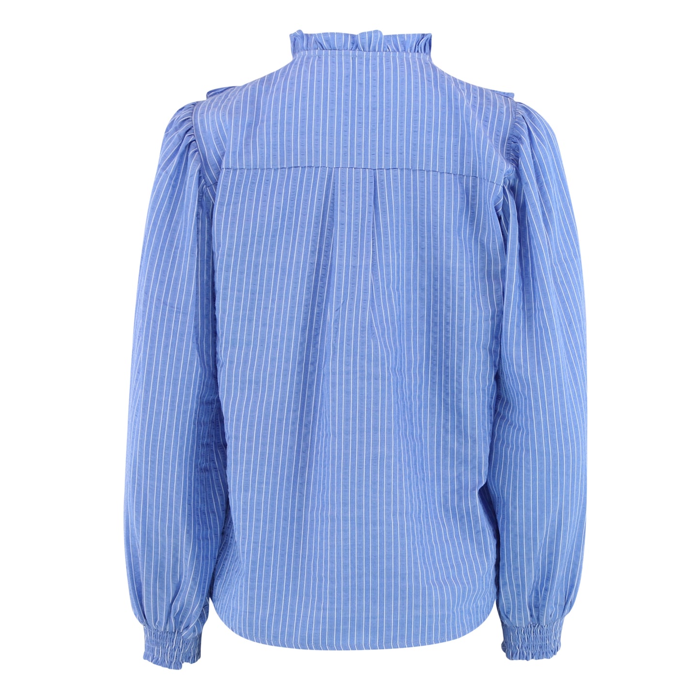 Continue Silke Stripe Bluse - Blå