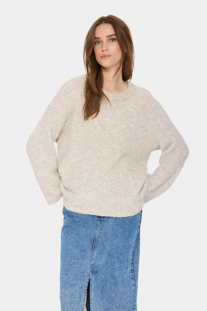 Saint Tropez Gela Strik Pullover - GelaSZ Gray Mom