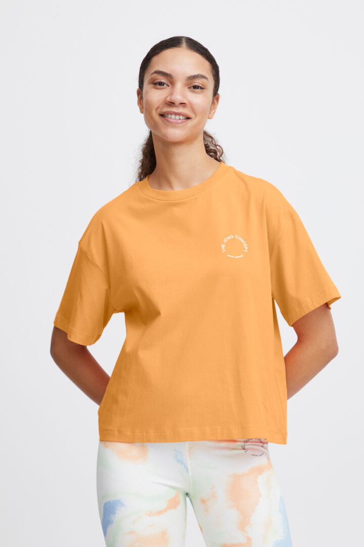 The Jogg Concept Simona Box T-Shirt - JCSimona Tangerine