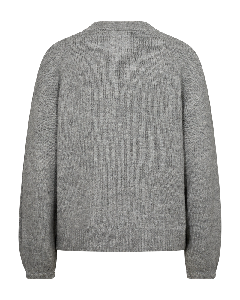 Freequent Pearl Strik Pullover - FQPearl grå