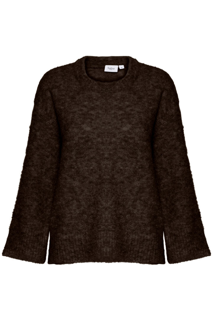 Saint Tropez Gela Strik Pullover - GelaSZ Dark oak