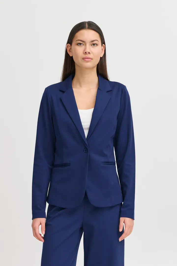 ICHI Kate Blazer Blå - IHKATE Bl