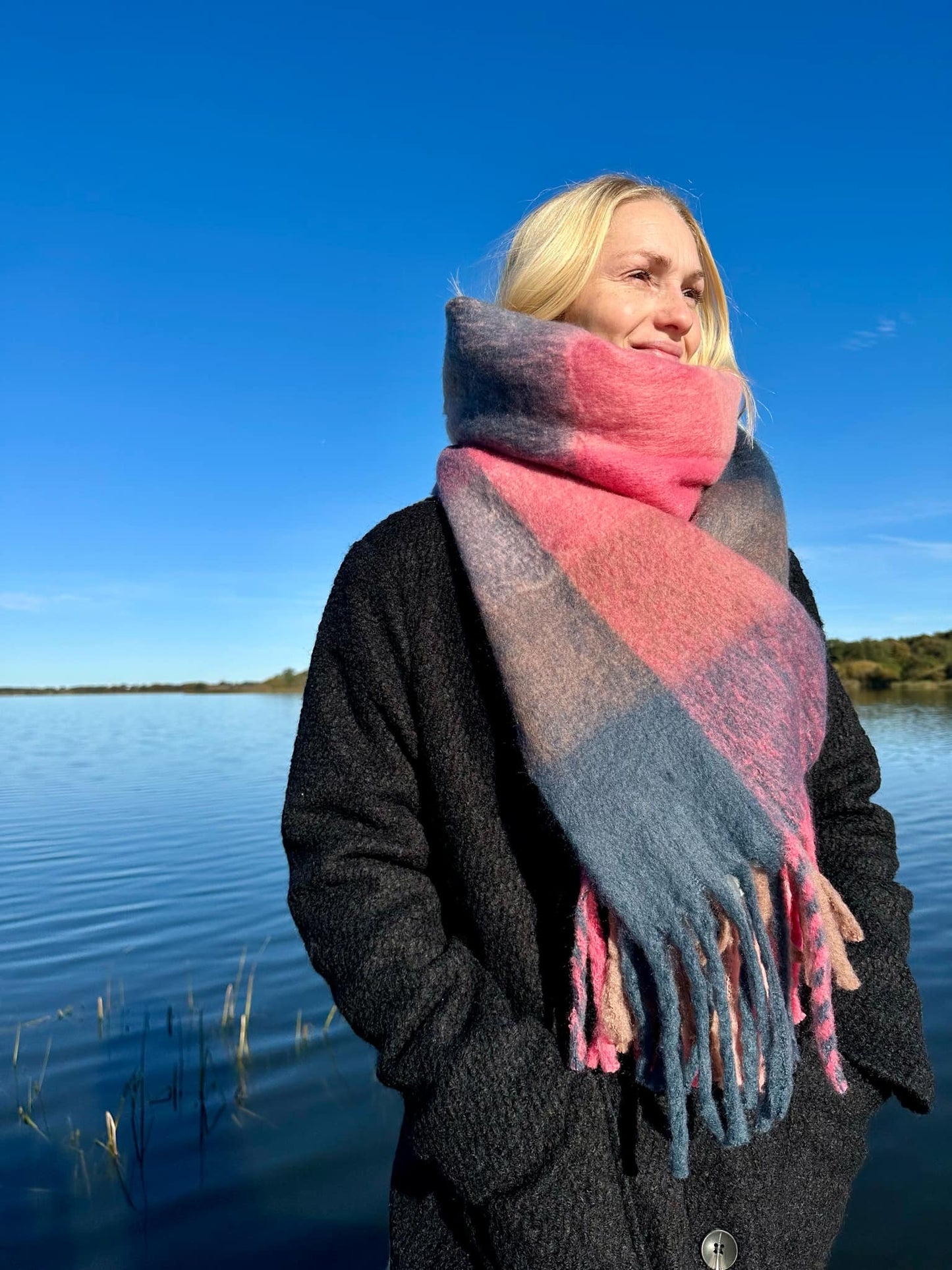 Saint Tropez Falberta Halstørklæde pink - FalbertaSZ Scarf