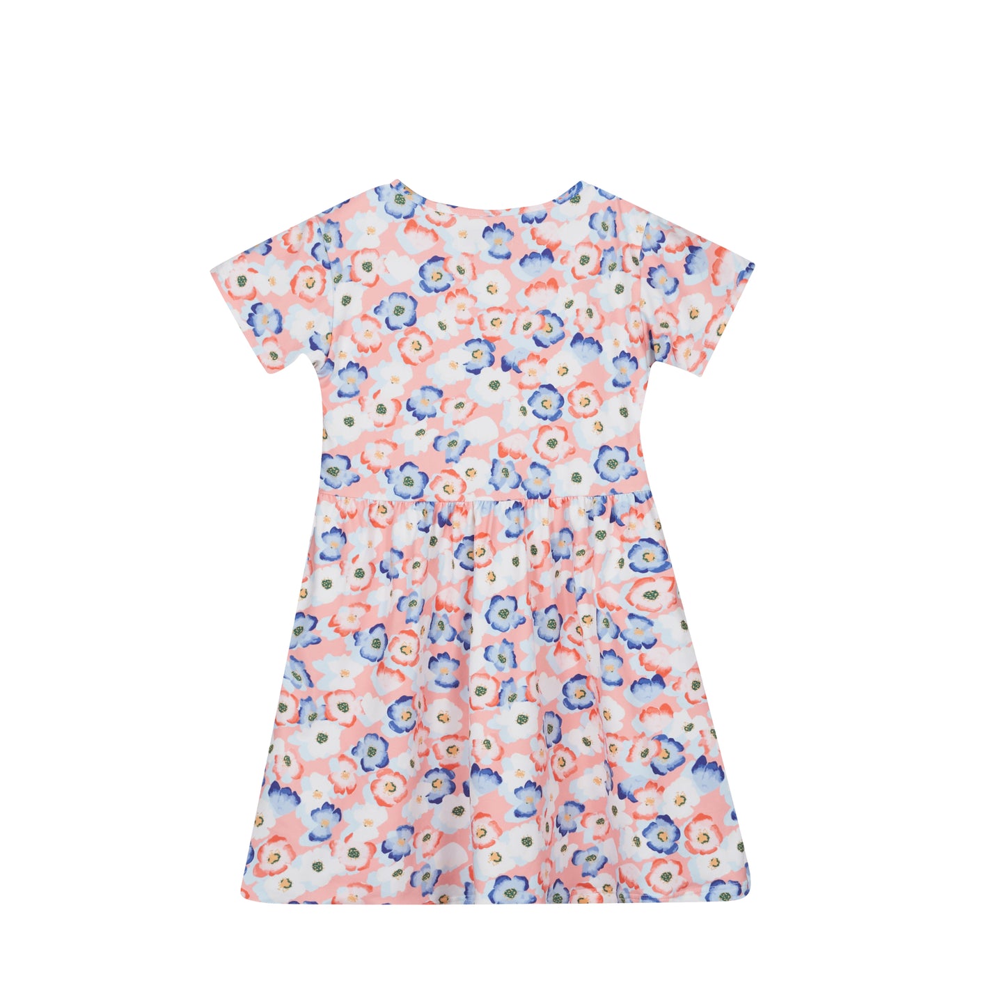 Liberte Alma SS Babydoll Kjole Kids - Peachy Blue Flower