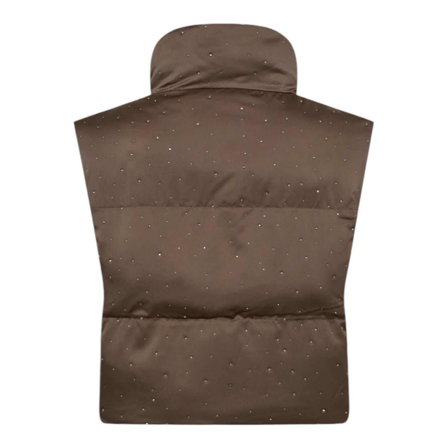 Freequent Glam Vest m/glimmer -FQGlam Brun