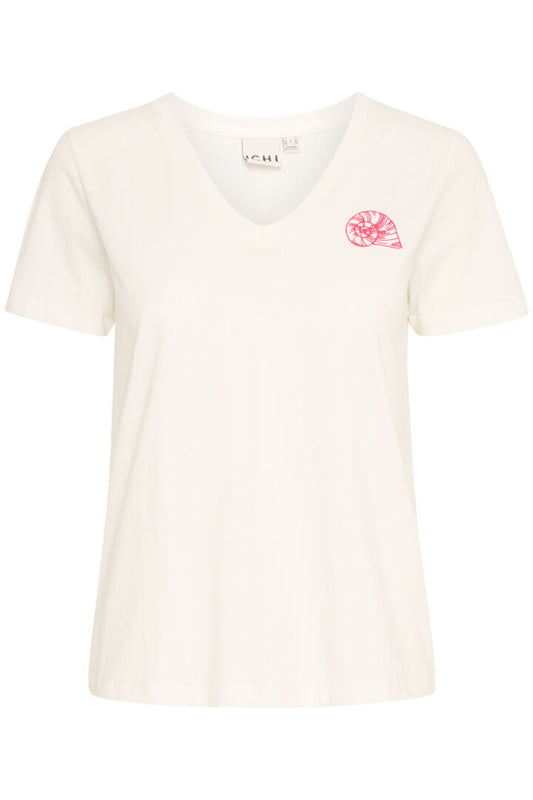 ICHI Camino T-Shirt - IHCamino VS Pink Snegl