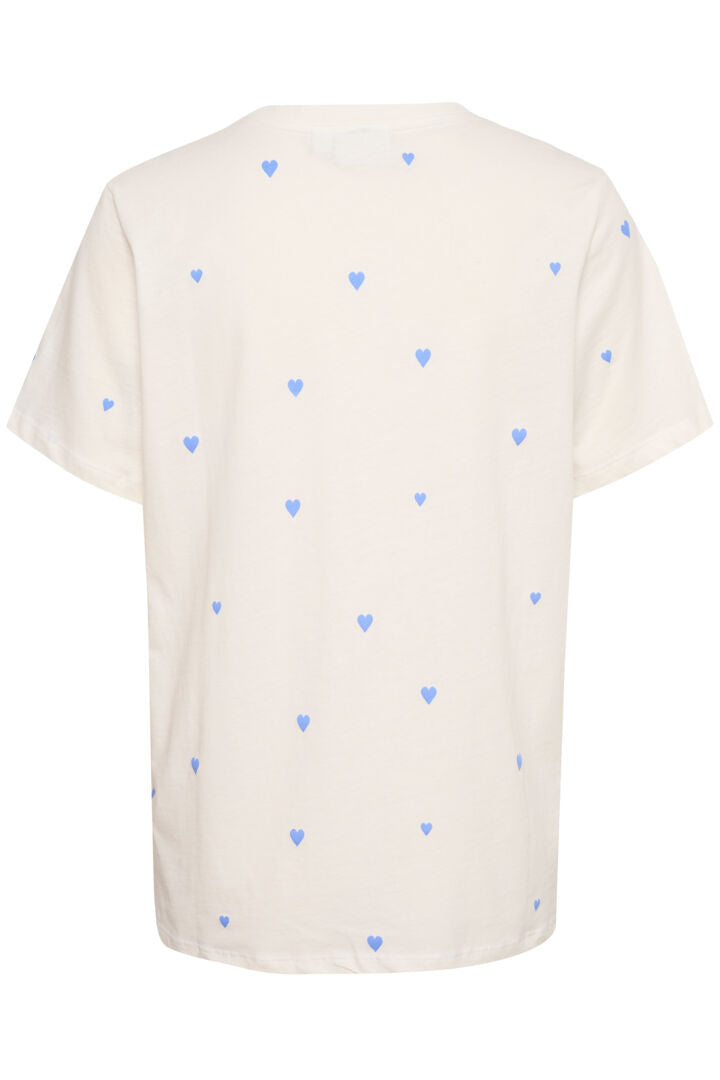 Saint Tropez  Dagni Hjerte T-Shirt - Ultramarine Harts