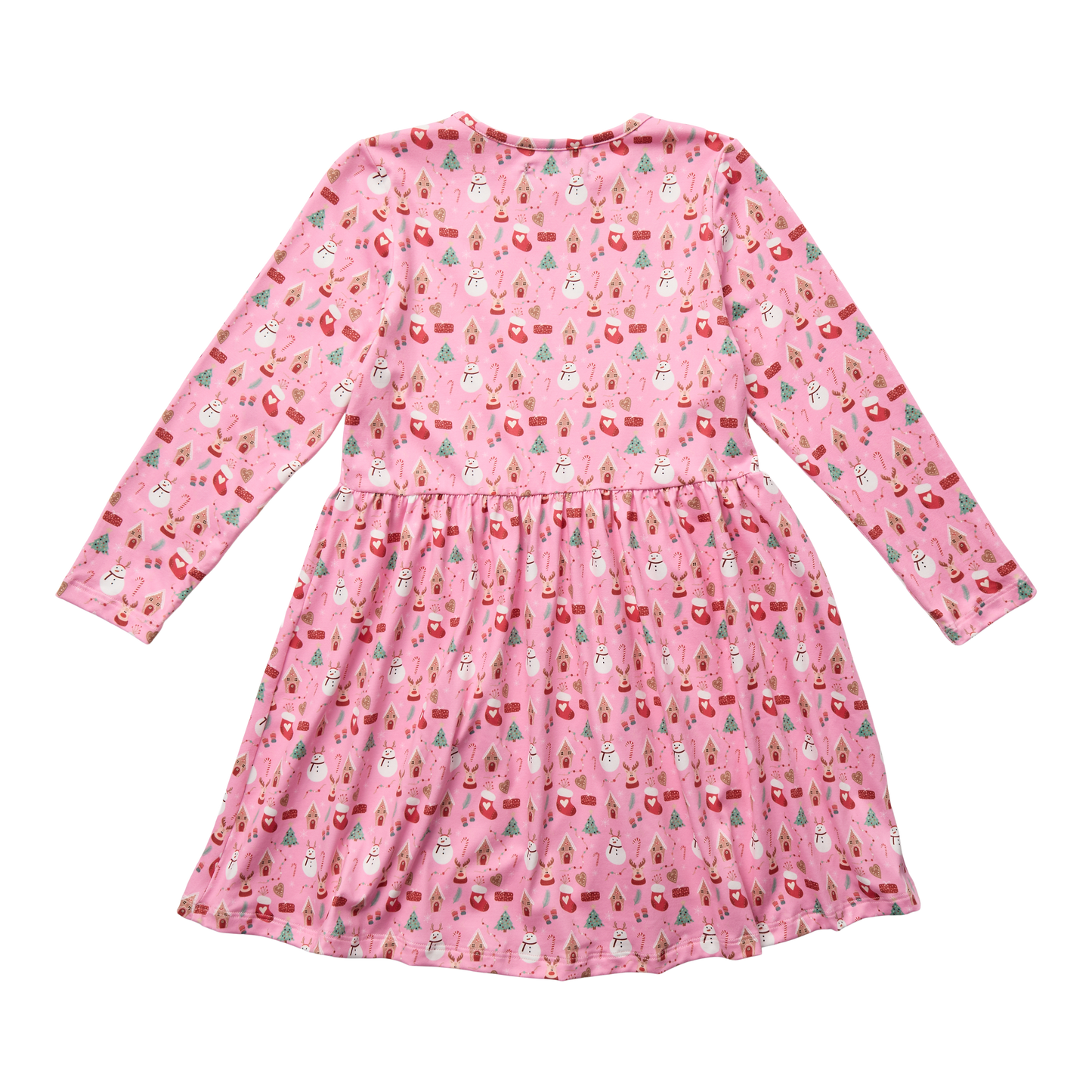 Liberté Alma jule kjole (kids) - Pink x-mas