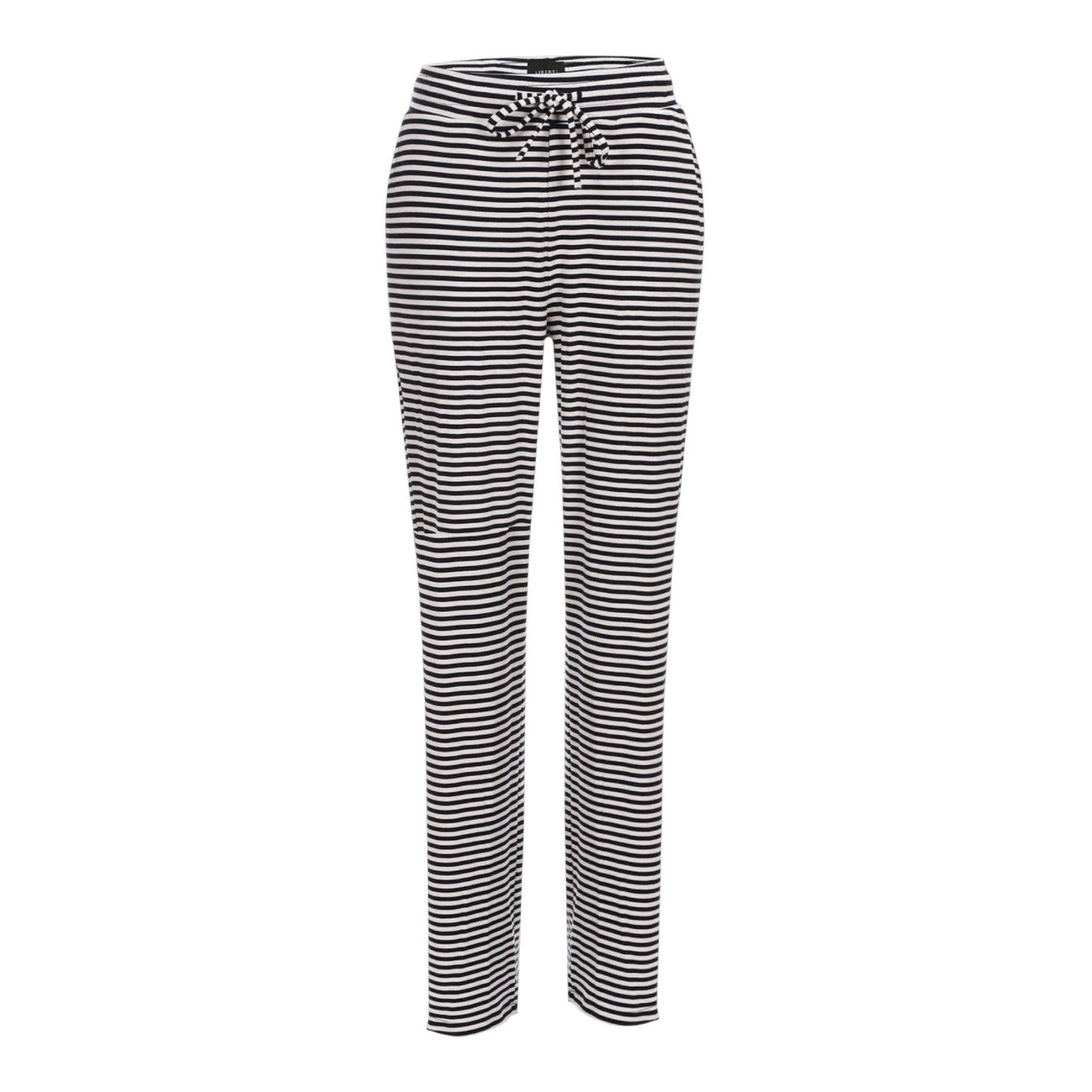 Liberte Natalia Straight Pants  - Small Stripe Navy Creme