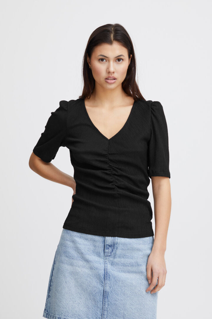 ICHI Margot t-shirt - IHMargot SS Black