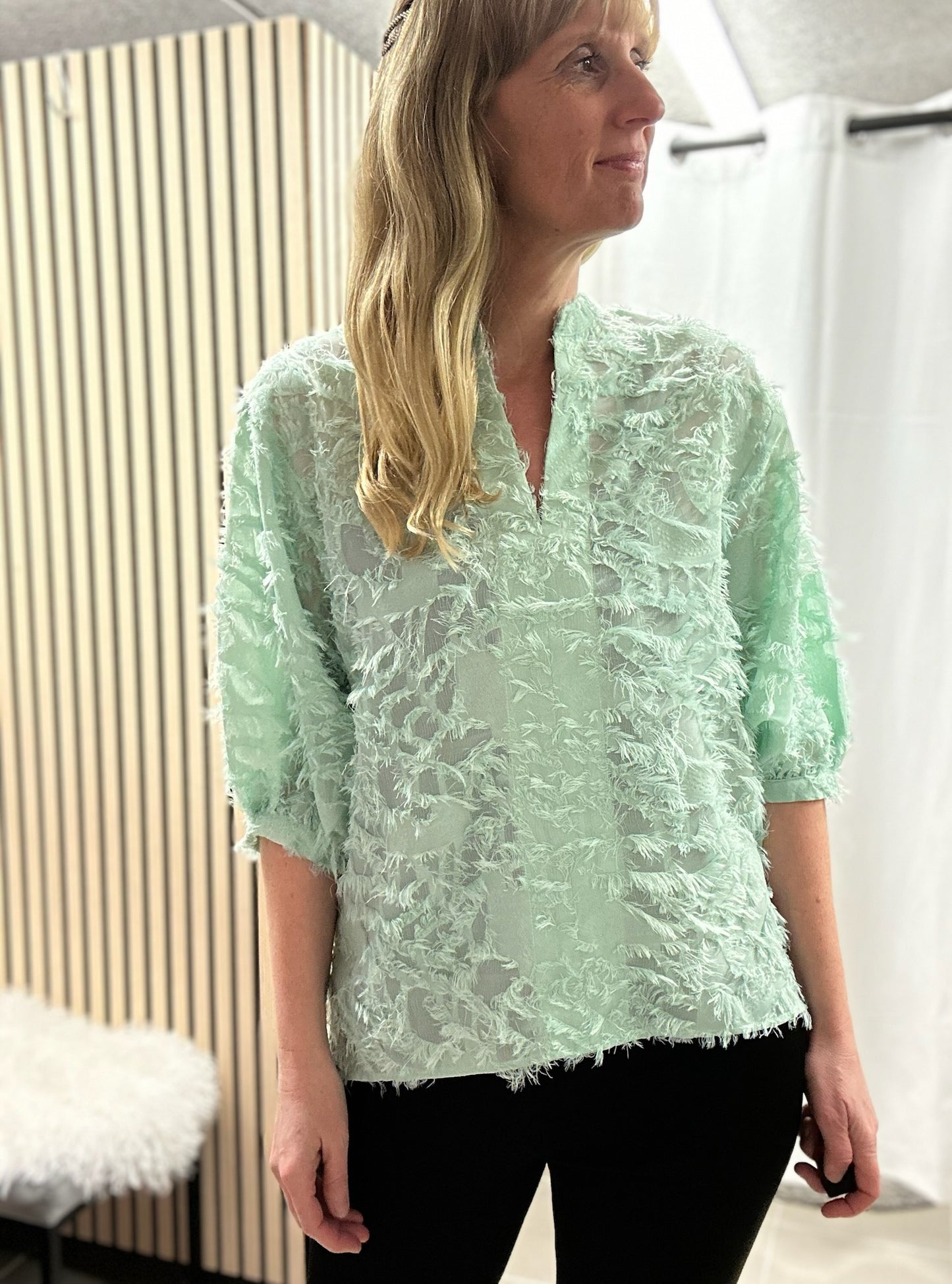 Soaked In Luxury Zienna Bluse - SLZienna Mint