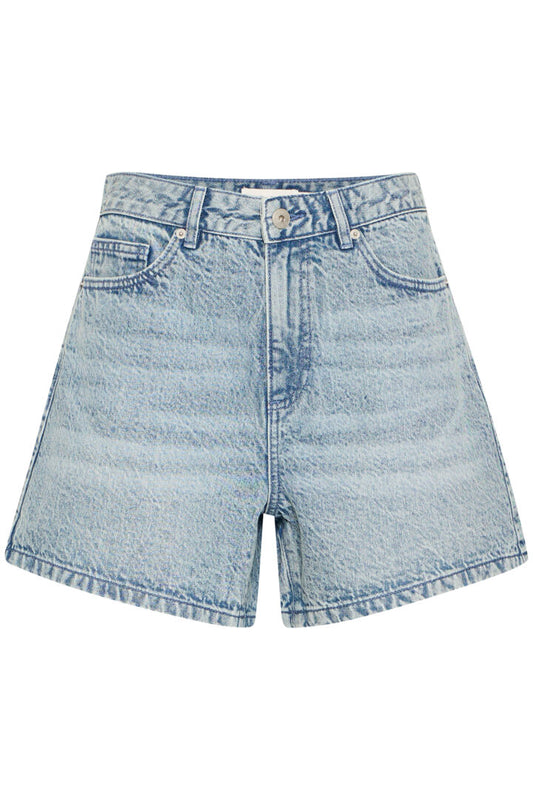 ICHI Aveny Shorts - IHAveny SHO Washed Light Blue