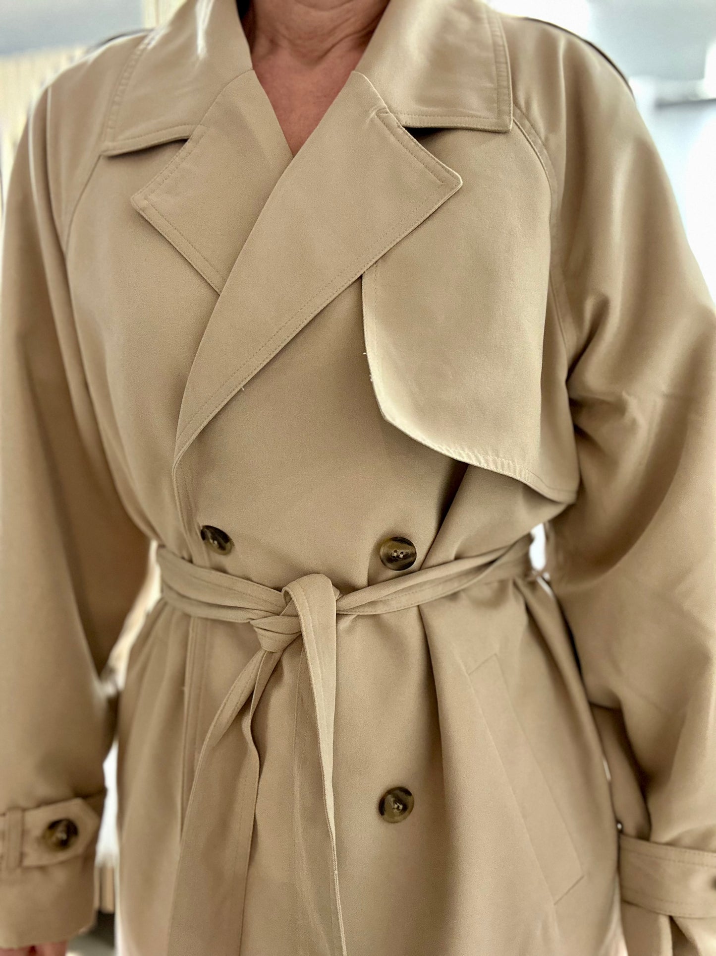 Freequent Ottie Trenchcoat Jakke - FQOTTIE  Sand/ Beige