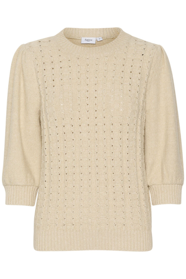 Saint Tropez Felli Strik Pullover - FelliSZ Creme