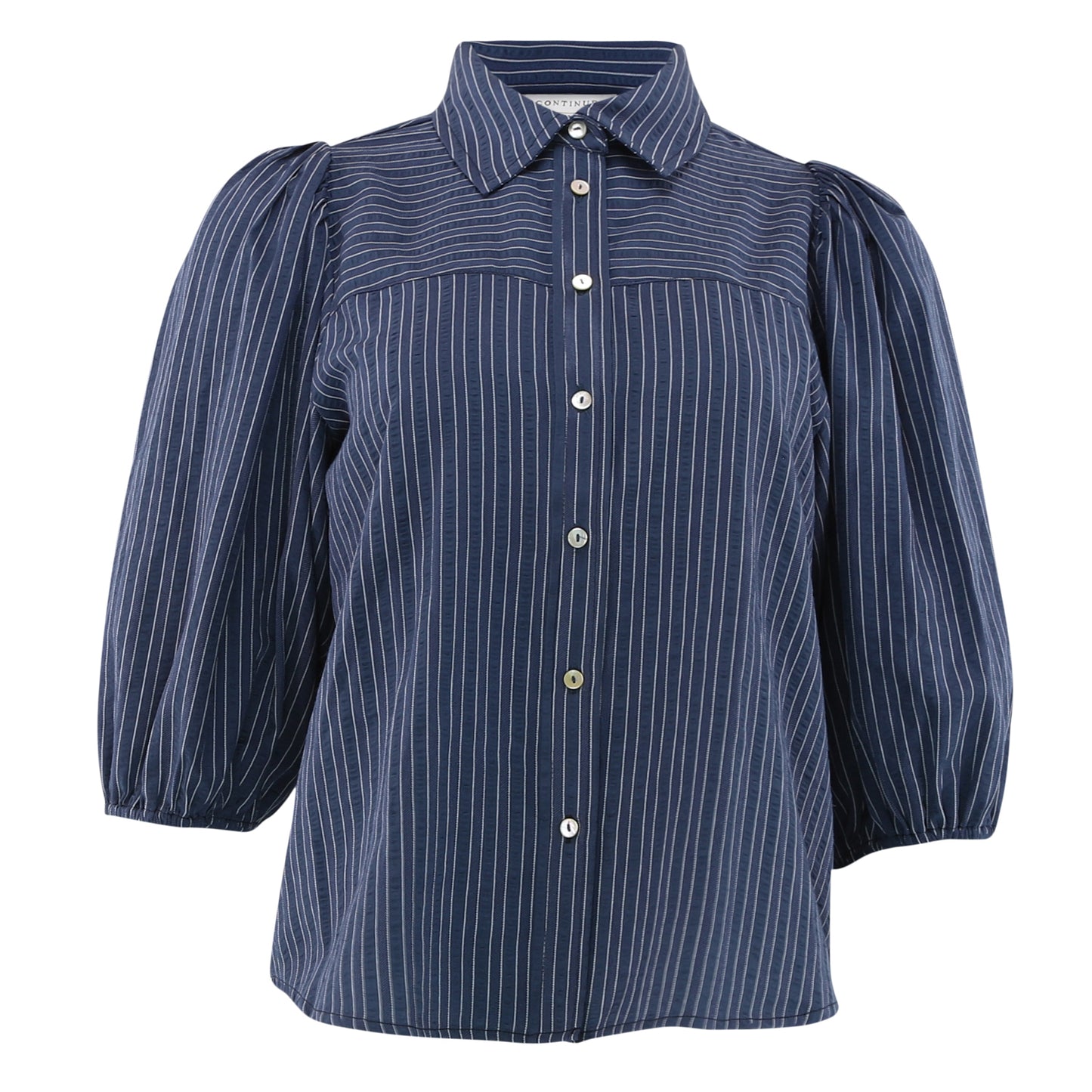 Continue Alicia Bluse - Navy Blue Stripe