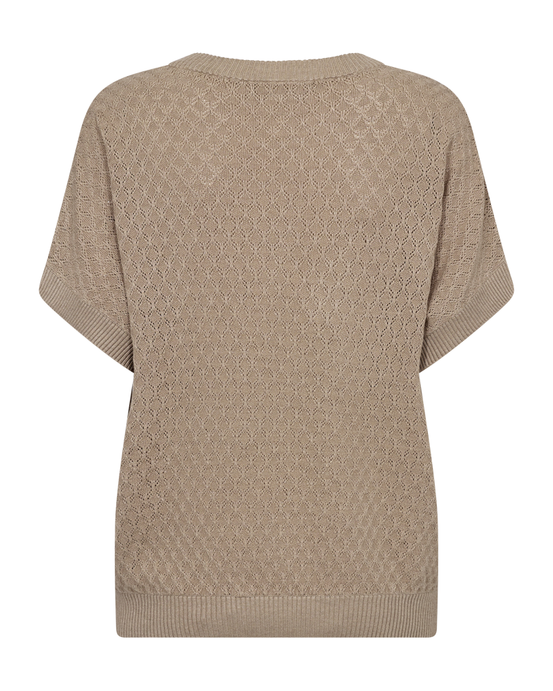 Freequent Ani Strik Bluse / Pullover - Simply Taupe Melange