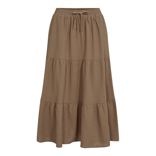 Liberte Line Nederdel / Long Skirt - Brown