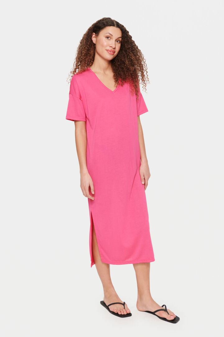 Saint Tropez Ubba T-shirt kjole UBBASZ - Fandango Pink