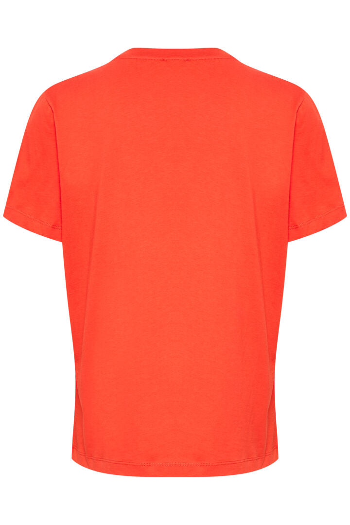 Soaked In Luxury Helene T-shirt - SLHELENE Orange/Grenadine