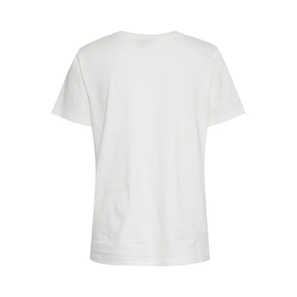 ICHI Kennedy Hvid t- shirt IHKENNEDY - Cloud dancer
