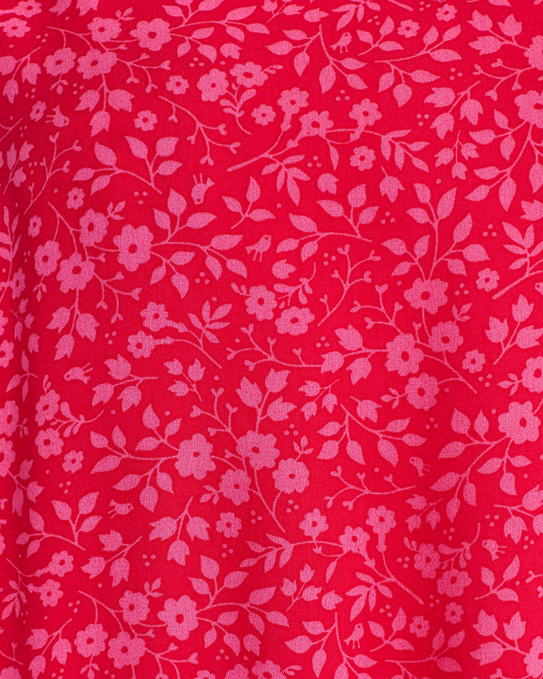Freequent Adney blomstret bluse FQADNEY - Lollipop w. Carmine rose