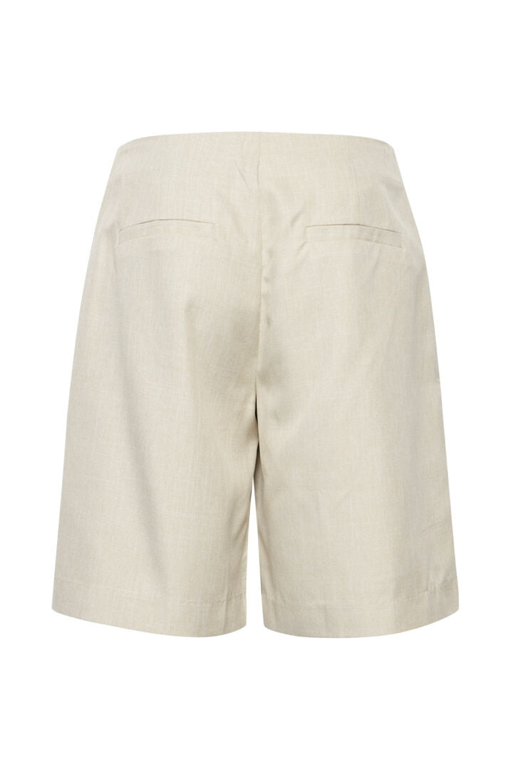 ICHI Vilna Shorts - Pale khaki melange