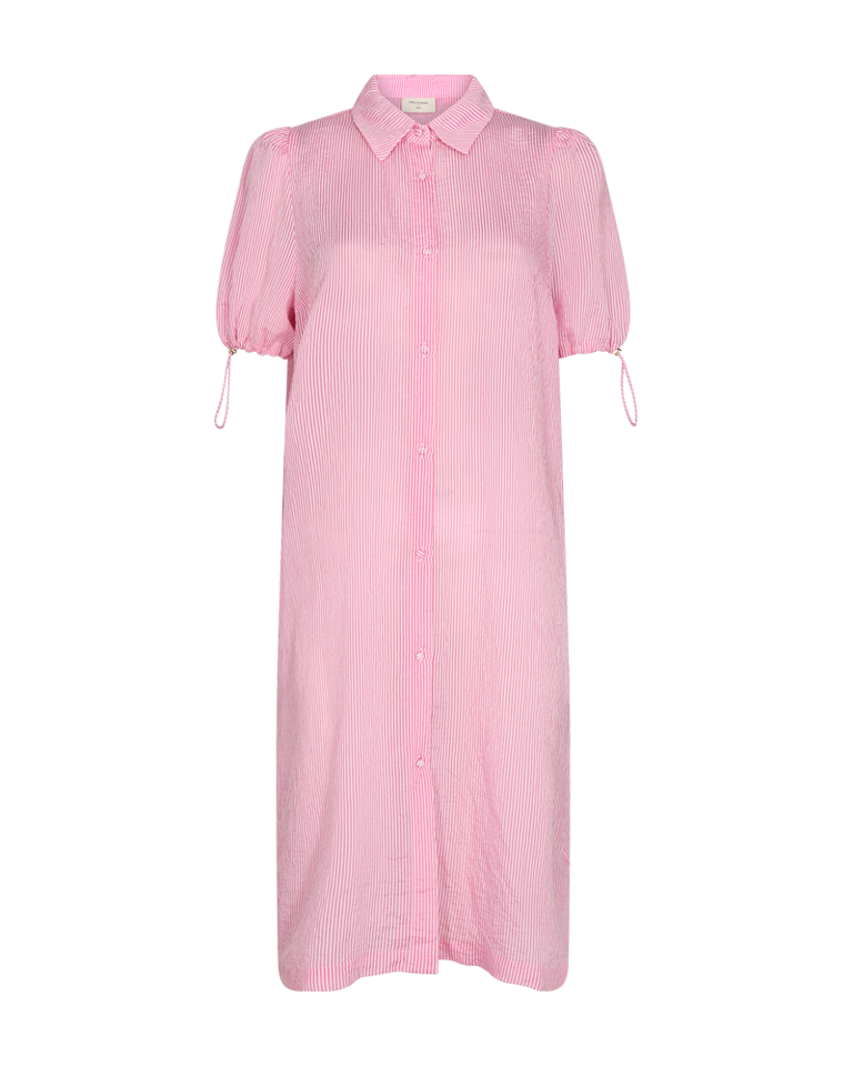 Freequent Voja lyserød stribet kjole FQVOJA - pink stribet
