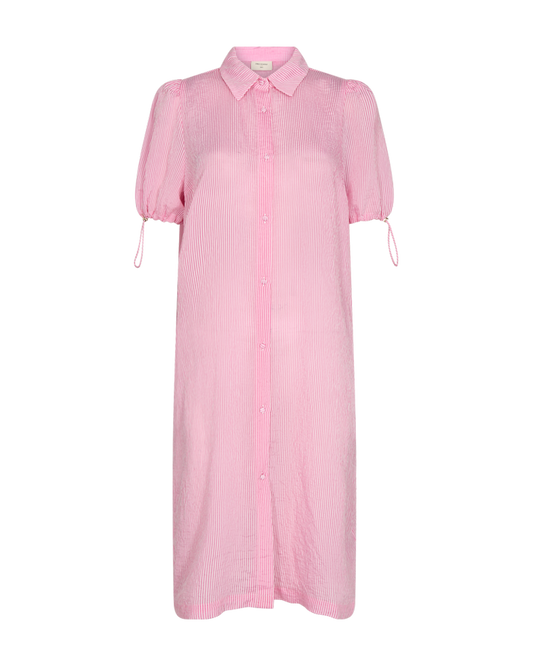 Freequent Voja lyserød stribet kjole FQVOJA - pink stribet