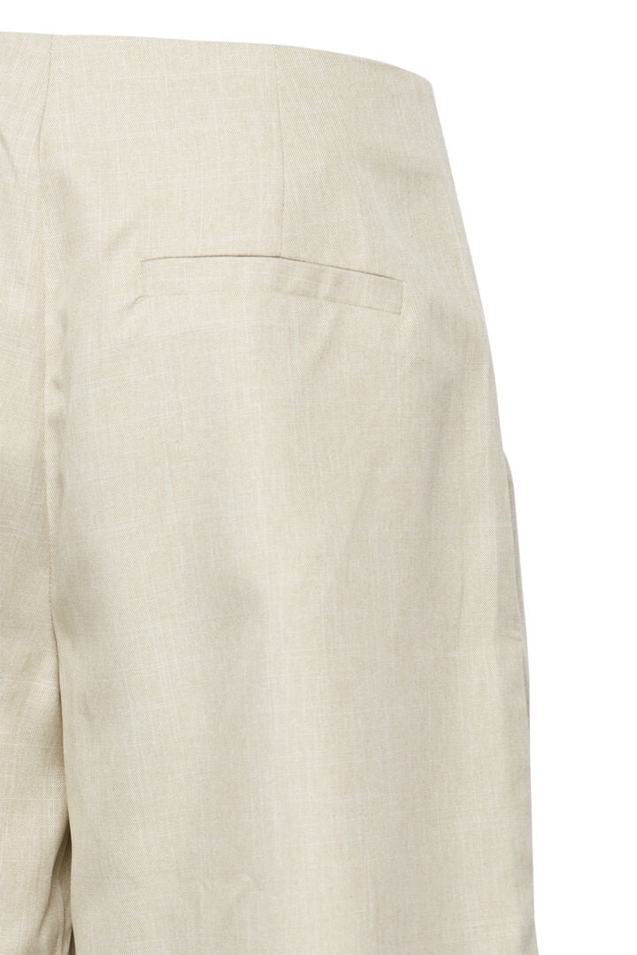 ICHI Vilna Shorts - Pale khaki melange